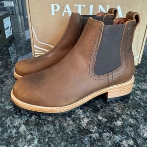Patina Portland Leather Goods‎ Welted Chelsea Boots Sz 5.5 Women's. NWB $295